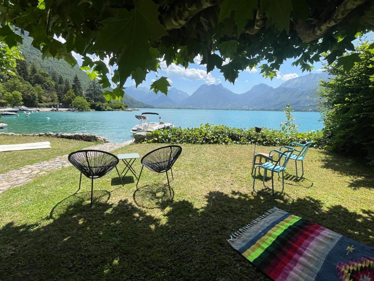 Les Clapotis Chambres Pieds Dans L Eau Lac D Annecy Angon Exterior photo